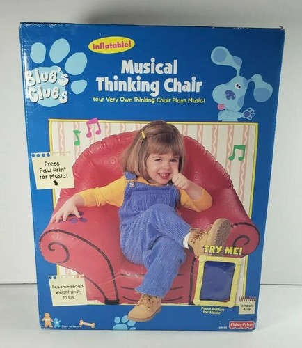 1998 MUSICAL THINKING CHAIR INLATABLE IN RED NEW RARE STILL SEALED
