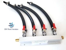 NEW Pond & Lake Aeration Air Valve Manifold in 2,3, & 4 way w/ hose Extensions