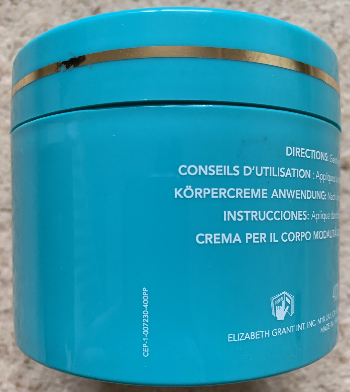 Elizabeth Grant Professional Institute Hyaluronic Acid Body Cream 400ml New eBay