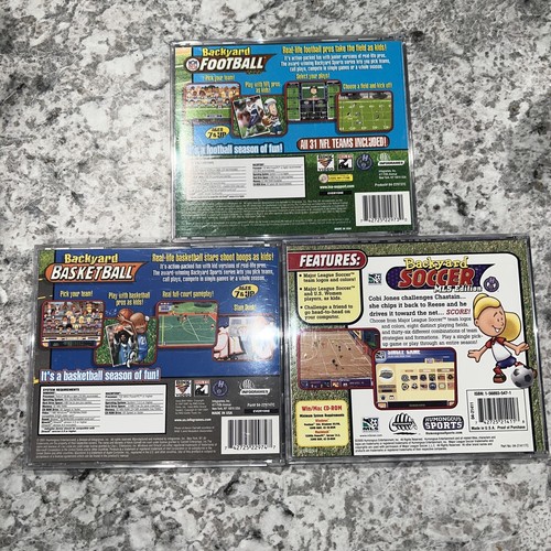 Vintage Backyard Football, Basketball & Soccer CD-ROM Humongous Games PC Win Mac - Picture 4 of 13
