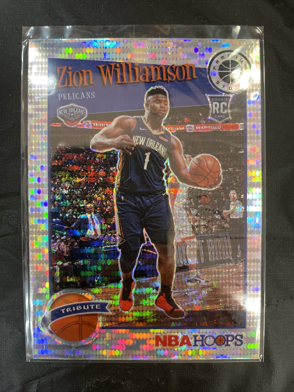 ZION WILLIAMSON 2019-20 2020 NBA HOOPS PREMIUM STOCK PRIZM PULSAR TRIBUTE RC 296