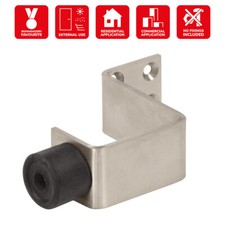 Door Stop, Door Buffer, 70mm Projection, Leicester Pattern, Wall Mounted