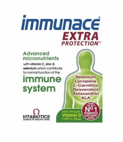 Vitabiotics Immunace Extra Protection 30 Tablets Relief