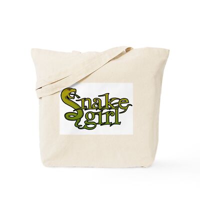 CafePress Snake Girl Natural Canvas Tote Bag, Cloth Shopping Bag (69012193)