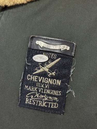 Vintage Chevignon "Roads" Aviator Bomber Jacket Shearling Collar Patches Pilot L - Picture 11 of 23