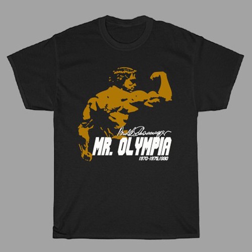 Arnold Schwarzenegger Mr. Olympia Muscle Man Men's Black Size S to 5XL - 第 1/1 張圖片