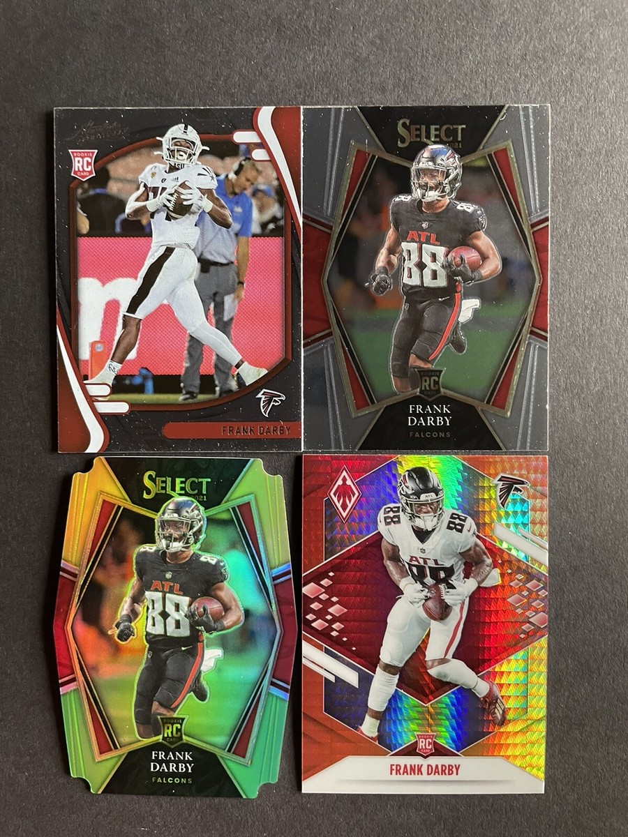 Frank Darby 4-card ROOKIE lot '21 Phoenix Fireburst+Select YEL/GRN