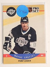 1990-91 Pro Set Hockey - Wayne Gretzky - Point Leader - #394 - Los Angeles Kings
