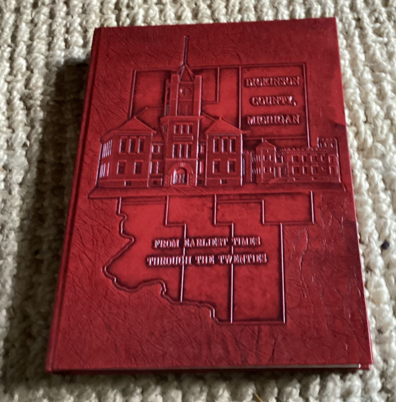 Dickinson County Michigan 1991 leatherette history