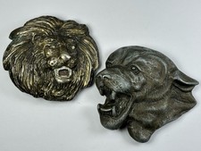 Vintage Lion Head  Cougar Mountain Lion Wild Animals Belt Buckles Lot of 2