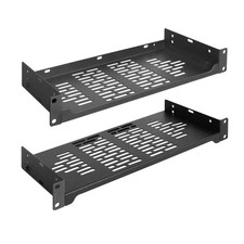 2 PCS 6 Rack Shelves for 19 inches Network Rack Cabinets, 1U Rack Mount Sh...