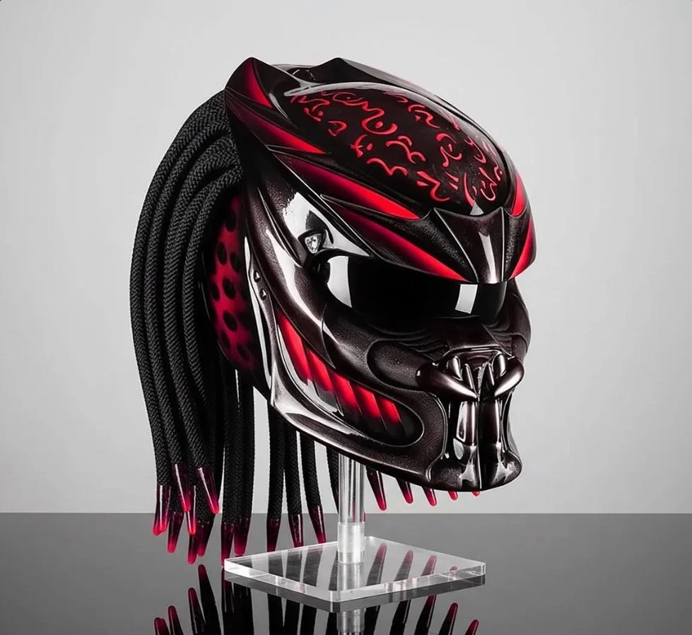 Casco Predator Top Giallo Fuoco (DOT e OMOLOGATO ECE) - Italia