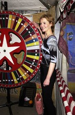 Joan Allen working the games at 8th Annual Elizabeth Glaser Pediat- Old Photo