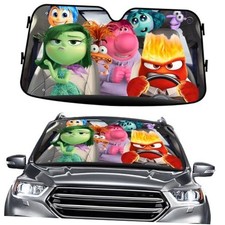 The Animated Windshield Sun Shade for Car SUV Truck Size S Emotions Family