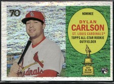 2021 Topps All-Star Rookie Cup Holofractor /99 Base Statue Dylan Carlson #37