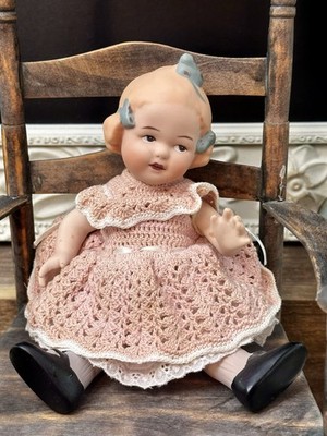 VTG Signed Jeannie Dimauro ''Elizabeth'' Porcelain Collectible Doll in Pink Dress