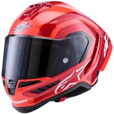 Alpinestars Supertech R10 Motorcycle Helmet - Arius Gloss Black / White / Red