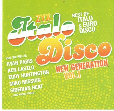 Italo Disco - New Generation, Vol. 1 by VA (2 CD, 2012 ZYX) Best of Italo & Euro