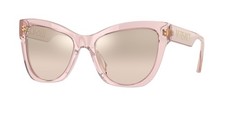 VERSACE VE4417U 53394E Transp Pink Brown Mir Grad Gold 56 mm Women's Sunglasses