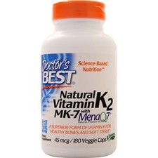 Doctor's Best Natural Vitamin K2 MK-7 with MenaQ7 45mcg  180 vcaps