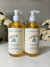 Crabtree  Evelyn Gardeners Hand Soap 16.9oz 500ml Set of 2 NEW Discontinued 