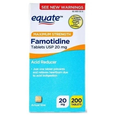 Equate Maximum Strength Famotidine 20mg Tablets, 200 Count, Free Shipping