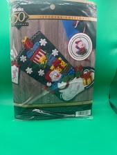 Bucilla SNOWMAN WITH PRESENTS Felt Stocking Kit-Special Edition 86864/2017