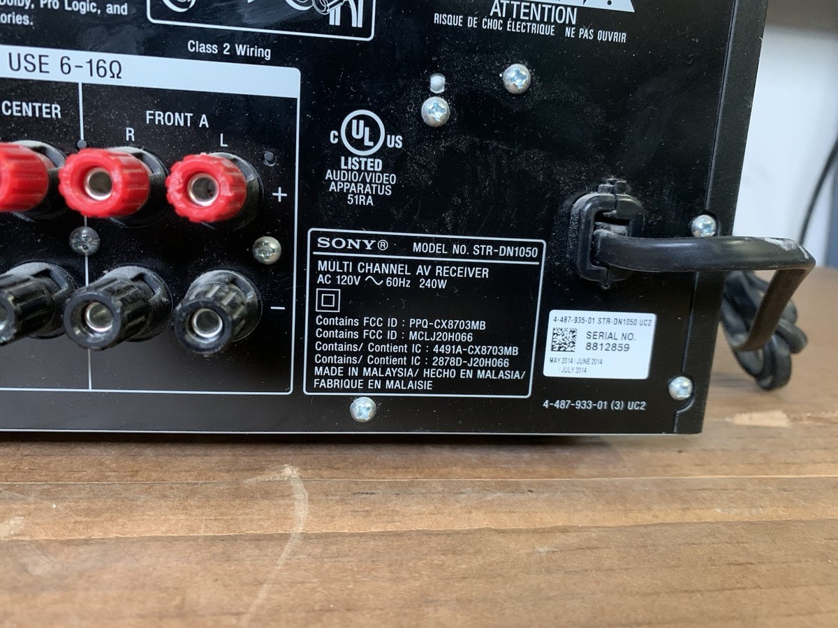 Genuine Sony STR-DN1050 7.2ch AV Receiver with Wi-Fi Bluetooth No