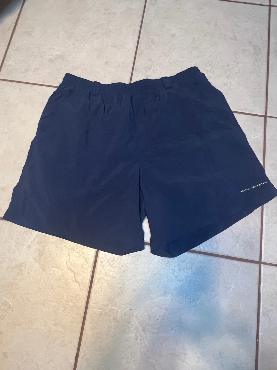 Pantalon Enfant Columbia PFG Omni-Shade, Protection Solaire, Bleu Marine, Taille 14/16, Zip