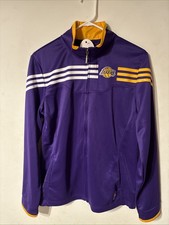 Adidas NBA Los Angeles Lakers Womens Track / Windbreaker Jacket Purple Size L