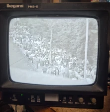 Ikegami PM9-5  9" Black and White CRT Security Monitor TV Monitor