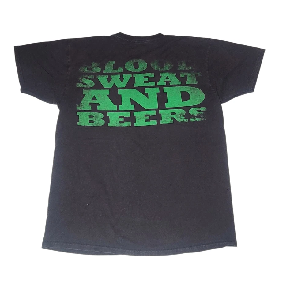 Camiseta negra Gas Monkey Garage Blood Sweat and Cervezas para hombre talla grande Foto 2 de 4