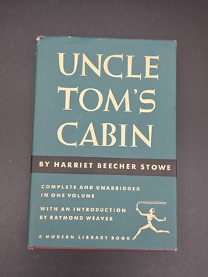 Uncle Tom's Cabin Modern Library Book  Harriet Beecher Stowe 1938 HC VG