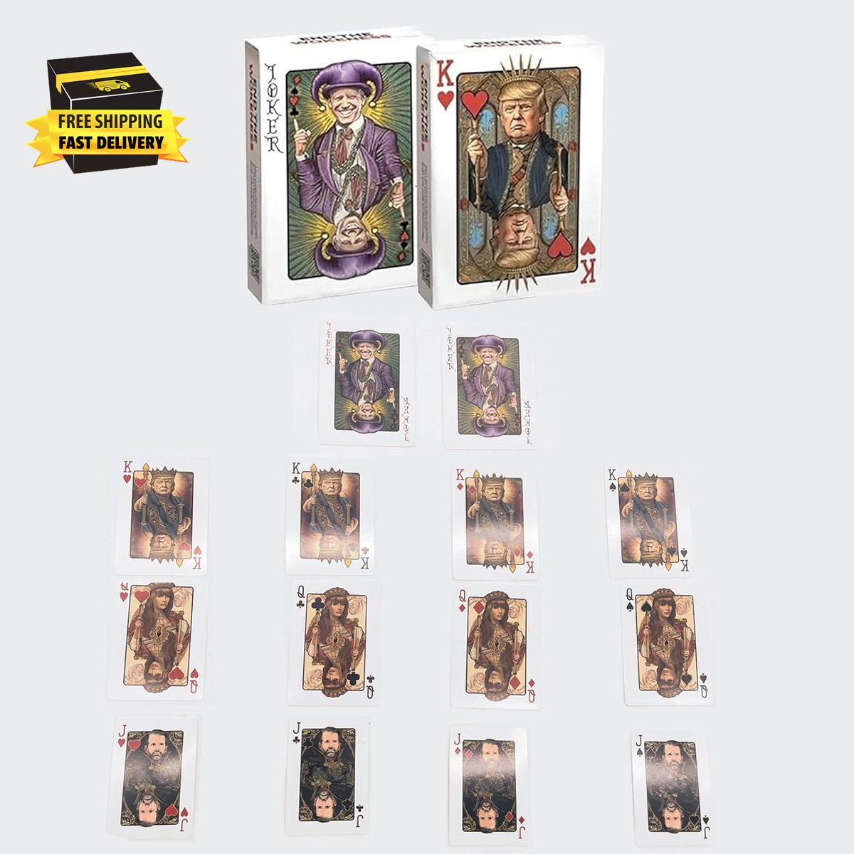 Trump Playing Cards，Trump Family Poker Playing Cards Include