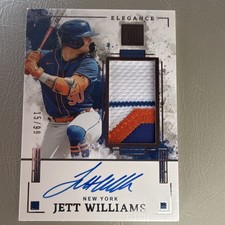 Panini 2024 Impeccable Elégance Jersey Auto Jett Williams Mets RC /99