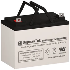 SigmasTek SP12-35(NB) SLA AGM Battery for Drive Medical Cirrus DP 116 Wheelchair
