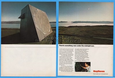 1986 Raytheon USAF Ballistic Missile Early Warning System Phased Array Radar Ad