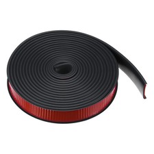 Edge Banding 25mm x 6M Flexible TPE Self Adhesive U-Shape Veneer Tape Black