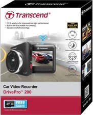 Transcend 16 GB DrivePro 200 Car Video Recorder with Built-In Wi-Fi Brand New