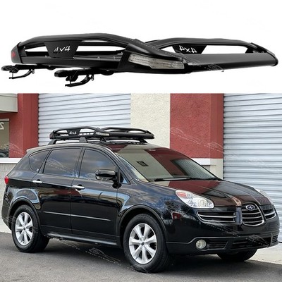 For Subaru B9 Tribeca 50''x38'' Roof Rack Crossbar Cargo Basket Carrier w/Light