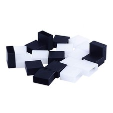 20 Pcs Black Clear Plastic USB A Male Anti-Dust Plug Cover for Personal Computer