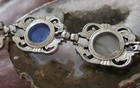 Vintage Sarah Coventry Silver Tone Cabachone Lucite Bracelet 7.5" — photo 8