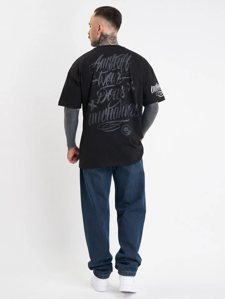 Amstaff Baton t-shirt nera uomo manica corta - Immagine 2 di 4