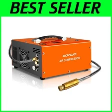 Heavy Duty Steel Frame Air Compressor - Built-in Cooling Fan