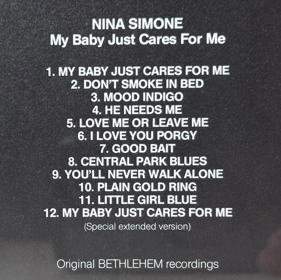Nina Simone • My Baby Just Cares For Me [CD, 1987] Galaxis CD 9045 Foto 4 de 4
