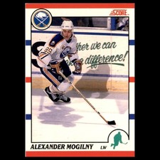 Alexander Mogilny Rookie #43 1990-91 Score Buffalo Sabres Hockey Card NHL. rookie card picture