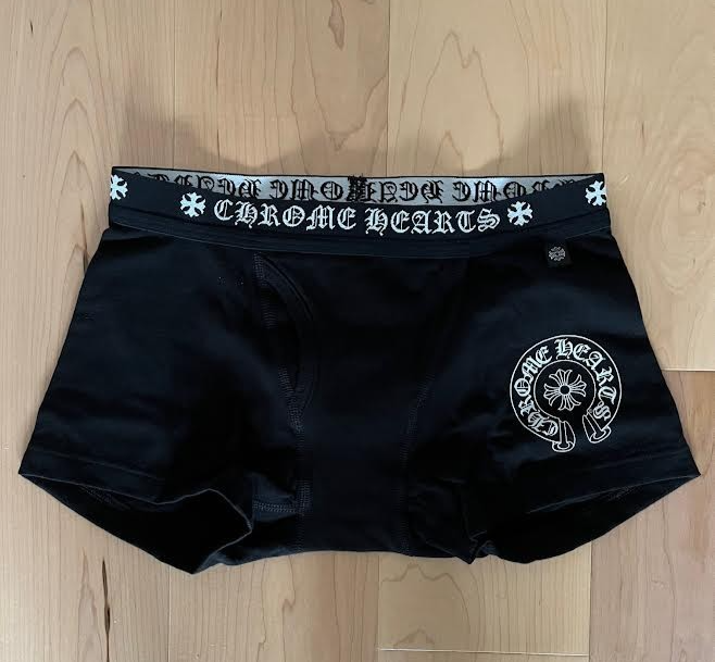 新品未使用 CHROME HEARTS BOXER BRIEF  SIZE M Chrome Hearts Black Boxer Brief Shorts 100% Authentic - BRAND NEW