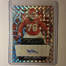 2025 Panini Mosaic Scripts Prizm Kingsley Suamataia Chiefs Autograph #SCR-KSA