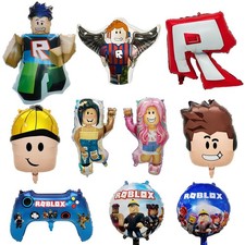 Roblox Banner Foil Latex Balloons Set Party Supplies Kids Birthday Decoration