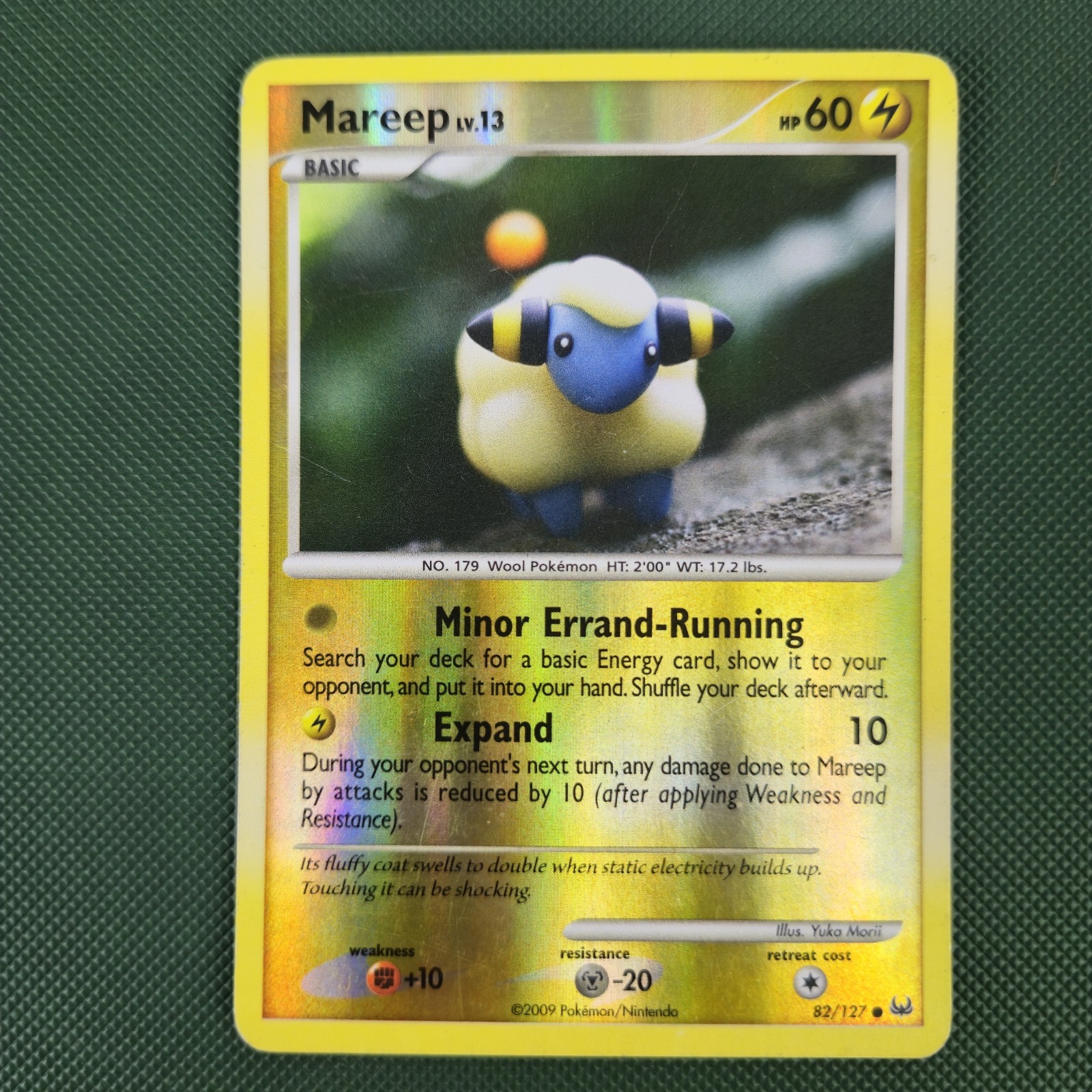 MP Mareep 82/127 Reverse Holo 2009 Nintendo Pokémon Card